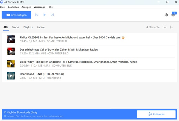 4K YouTube to MP3