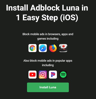 YouTube-Music ohne Werbung auf iOS mit AdLock Luna