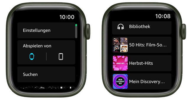 Amazon Music auf Apple Watch ohne iPhone hören