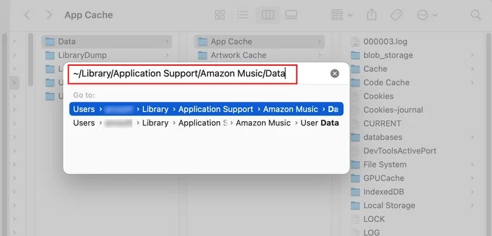 Amazon Music Downloads finden Mac