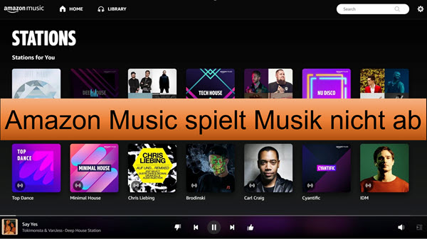 Amazon Music spielt nicht ab