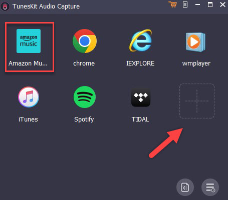 TunesKit Audio Capture Oberfläche