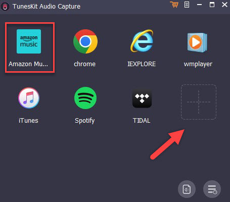 Amazon Music zu Audio Capture hinzufügen