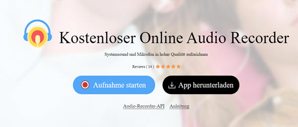 Apowersoft online kostenloser Audio Recorder
