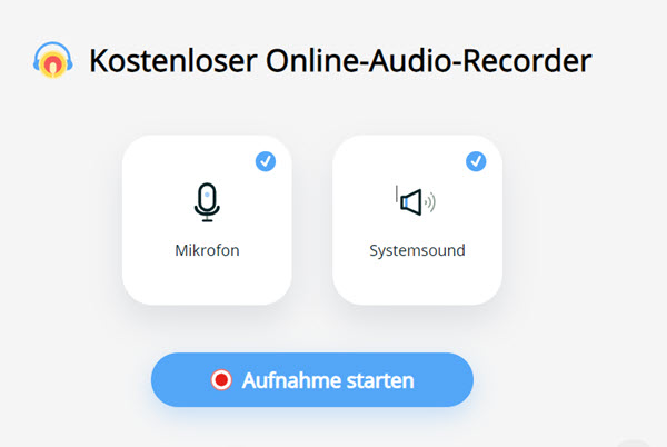 Apowersoft online Audio Recorder Systemsound