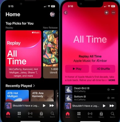 Apple Music Replay All-Time