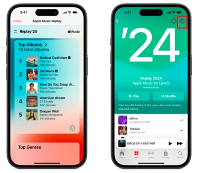 Apple Music Replay teilen