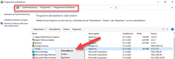 Spotify App deinstallieren auf dem PC