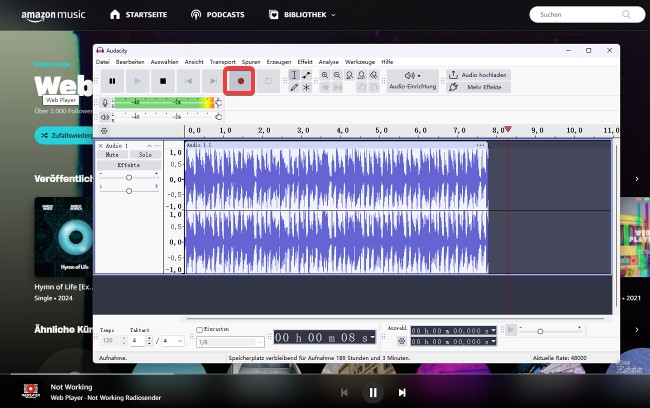 Audacity Free Amazon Music Recorder