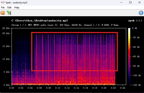 Audacity-Audioqualität überprüfen