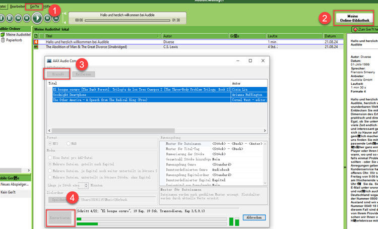 Audible zu MP3 umwanlden