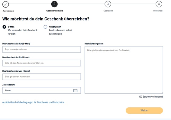 Audible Abo verschenken