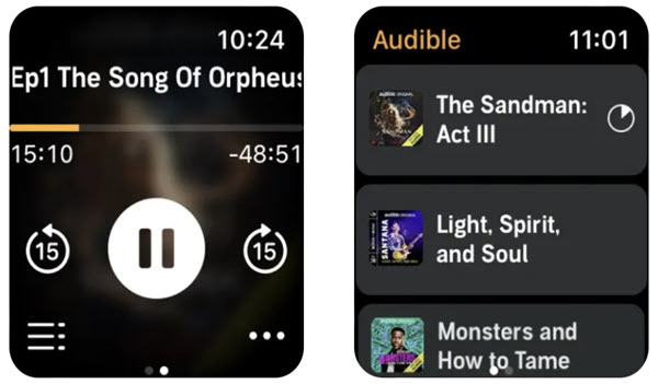Audible auf Apple Watch direkt hören
