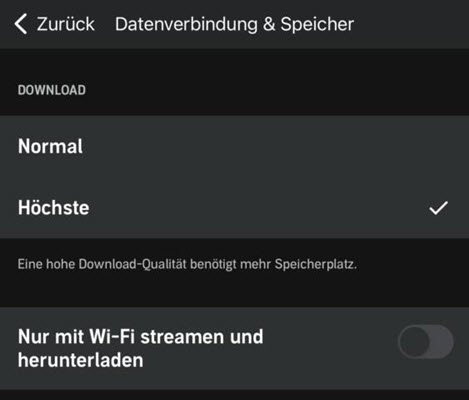 Audible Downloadqualität feststellen