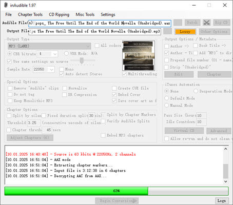Audible in MP3 mit inAudible