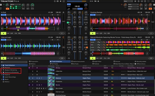 Beatport mit Traktor Pro verbinden