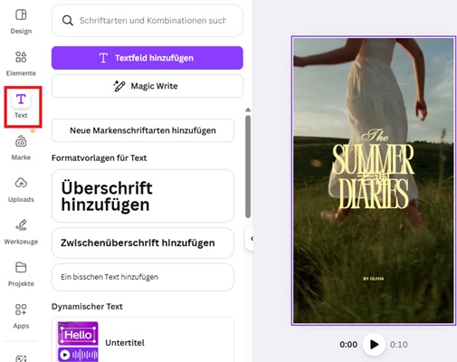 Spotify Link in Canva hinzufügen