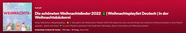 Die schönsten Weihnachtslieder 2022