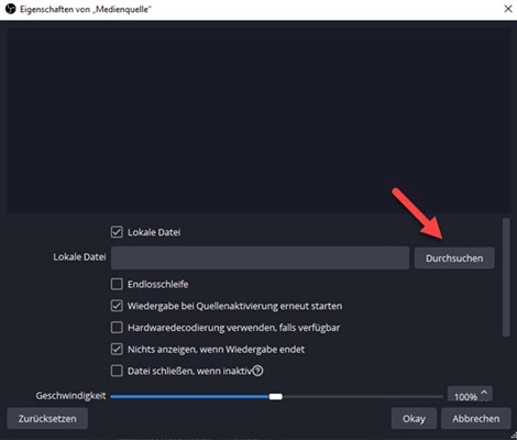 Spotify Musik zu OBS importieren