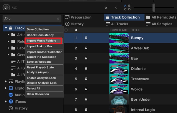 Tidal eigene Musik vom Windows auf Traktor DJ importieren