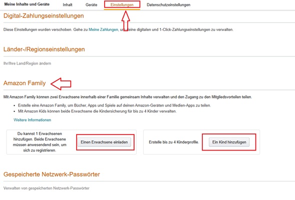 Audible Familienfreigabe