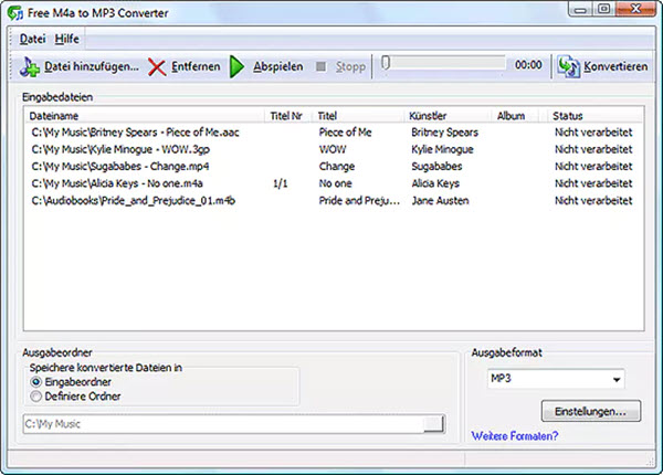 Free M4A to MP3 Converter