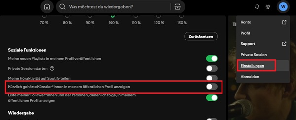 Kürzlich gehörte Künstler verstecken