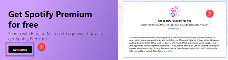 Microsoft Rewards Spotify Premium Abo