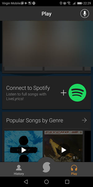 SoundHound mit Spotify verbinden