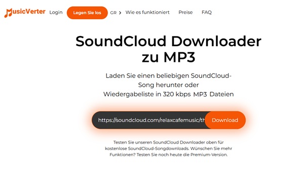 MusicVerter SoundCloud to WAV Downloader