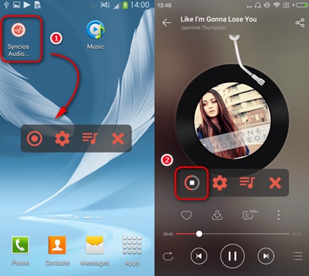Spotify Musik aufnehmen Android Syncios