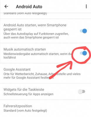 Spotify Musik starten automatisch im Auto Android Auto