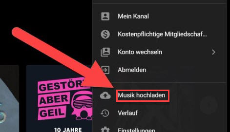 Spotify Music auf YouTube Music hochladen