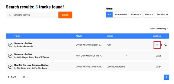 MP3 mit FMA herunterladen