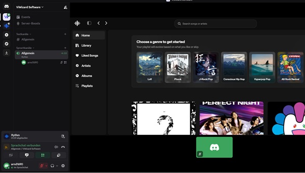 Musik mit Rythm und Discord hören