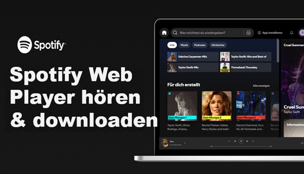 Musik von Spotify Web Player hören und downloaden