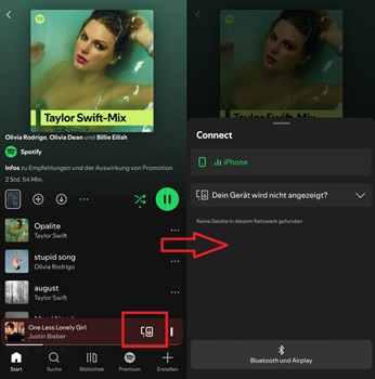 Nach Spotify verfügbaren Geräten suchen