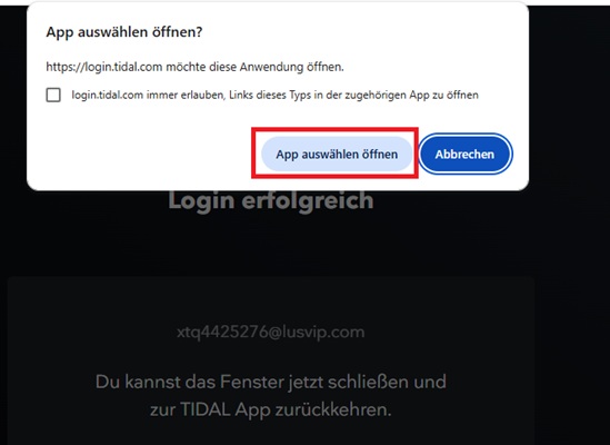 Nach der TIDAL-Anmeldung Rekordbox öffnen