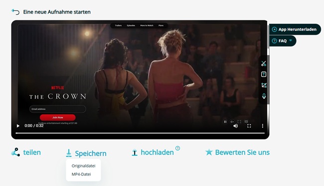 Netflix-Filme in MP4 herunterladen mit Apowersoft