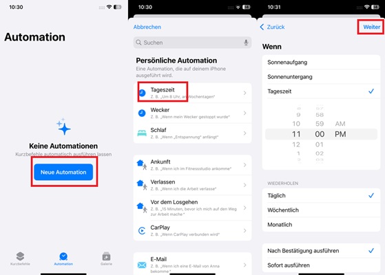 Neue Automation erstellen