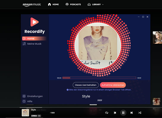 Recordify free Amazon Music Downloader