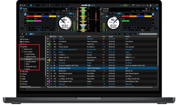 Serato DJ mit Spotify verbinden