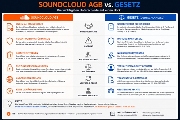 SoundCloud AGB vs. Gesetz