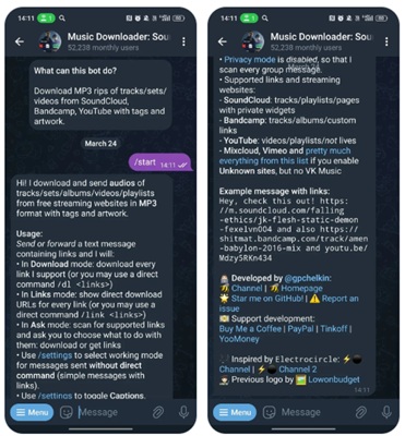 SoundCloud Downloader Telegram Bot
