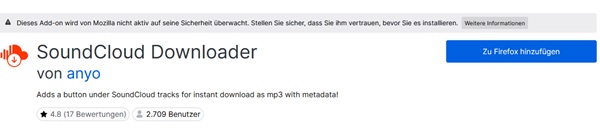 SoundCloud Downloader von anyo hinzufügen