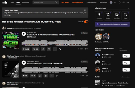 SoundCloud-Feed