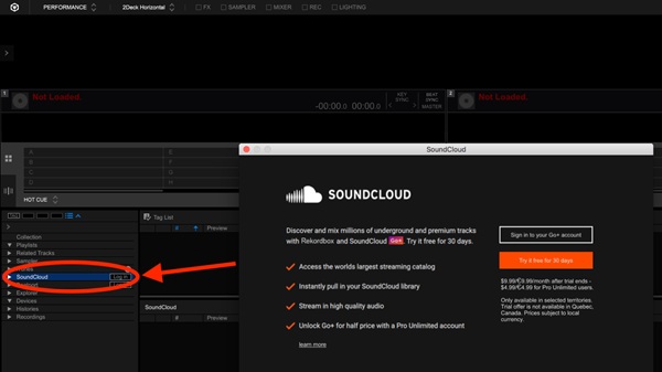 SoundCloud mit Rekordbox verbinden