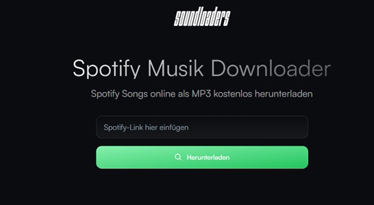 Soundloaders Oberfläche