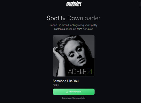 Soundloaders Spotify-Downloader Online