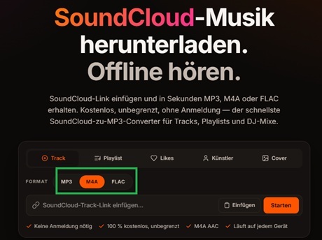 SoundyLoader-Oberfläche